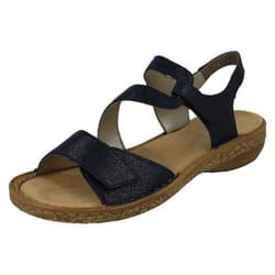 Ladies Rieker Stylish Strappy Sandals 628J1 - UK 7.5, Blue