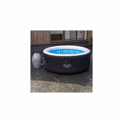 Lay-Z-Spa 54123-BNNX16AB02 Miami Hot Tub, Airjet Inflatable Spa, 2-4 Person - Black