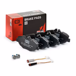 Brake pad set; CHAMPION; incl. wear warning contact; for MERCEDES-BENZ; 0034206520, 0034209920, 0044207920, 0044208720, 00442 ...