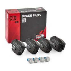 CHAMPION 573105CH Brake pad set not prepared for wear warning indicator ALFA ROMEO: MiTo, FIAT: BRAVO 2, Stilo Multi Wagon, Multipla, LANCIA: DELTA 3