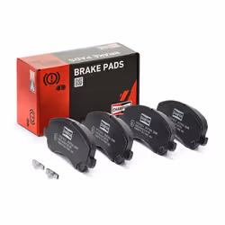 Brake pad set; CHAMPION; with acoustic wear warning; for MITSUBISHI, JEEP, DODGE, CHRYSLER, PEUGEOT; 2AMV3494AA, 2AMV3494AB, ...