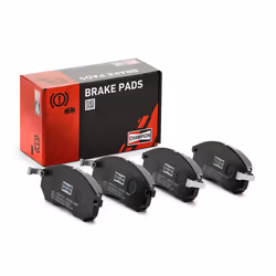 Brake pad set; CHAMPION; with acoustic wear warning; for NISSAN, INFINITI, RENAULT; 41060AR090, 41060AT30J, 41060CG00J, 41060 ...