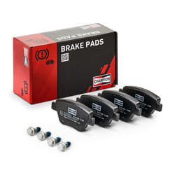 CHAMPION 573312CH Brake pad set not prepared for wear warning indicator VOLKSWAGEN: GOLF 6, Scirocco III, Caddy 3, AUDI: A3 Sportback, A3 Hatchback