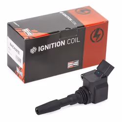 Ignition coil; CHAMPION; 12 CUP with electronics 1 with output stage, incl. spark plug connector; for SEAT, AUDI, VOLKSWAGEN, ...