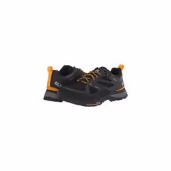 Jack Wolfskin Men's Force Striker Texapore Low M Cross Country Running Shoe, Black Burly Yellow Xt, 7.5 UK