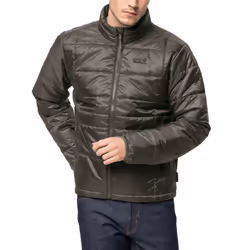 Jack Wolfskin Mens Argon Windproof Insulated Warm Winter Jacket Coat - S, Grape Leaf