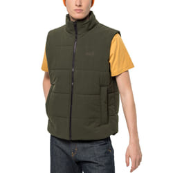 Jack Wolfskin Mens White Frost Windproof Water Repellent Bodywarmer Gilet Vest - S, Green