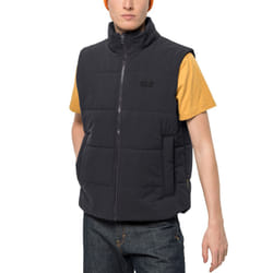 Jack Wolfskin Mens White Frost Windproof Water Repellent Bodywarmer Gilet Vest - S, Black