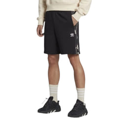 ADIDAS ORIGINALS 3 STRIPES Mens Fleece Short Trefoil - Black, XL
