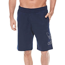 ADIDAS ORIGINALS 3 STRIPES Mens Fleece Short Trefoil - Navy, S