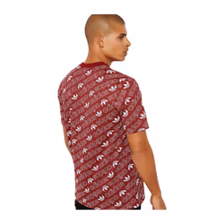 Adidas Monogram T-shirt Burgundy Printed UK S-2XL - UK XL