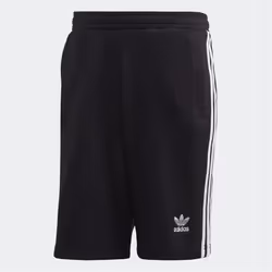 Adidas Originals Men's 3 Stripes Cotton Casual Summer Fleece Shorts - UK Size S, Black