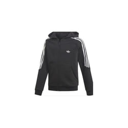 ) Junior adidas Originals Radkin Hoody Black Full Zip Hoodie Fleece DW3867 NEW - 7-8 Years (Height 128cm