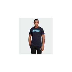 adidas Linear AOP Box Mens Navy Blue T-shirt - L