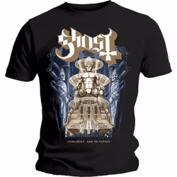 Ghost 'Ceremony & Devotion' (Black) T-Shirt - Large