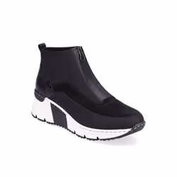 Womens Rieker Zipper Shoes Black - 5 UK