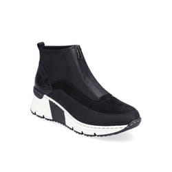 Womens Rieker Zipper Shoes Black - 7.5 UK