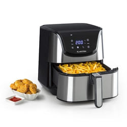 Klarstein AeroVital Deluxe Single 5.4 L 1700 W Hot air fryer Black, Silver
