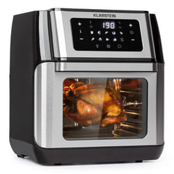 Klarstein AeroVital Single 10 L Stand-alone 1500 W Hot air fryer Black, Stainless steel