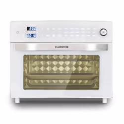 Klarstein 10039941, Hot air fryer, 30 L, 30 °C, 230 °C, White, Rotary, Touch
