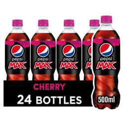 Pepsi Max Cherry No Sugar Cola Bottle 2L (Pack of 6)