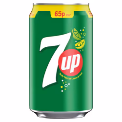 7UP Regular Lemon & Lime Can  330ml (Pack of 24)