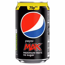 Pepsi Max No Sugar Cola Can 330ml (Pack of 24)