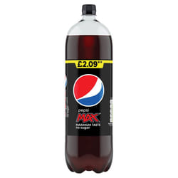 Pepsi Max No Sugar Cola 2L (Pack of 6)