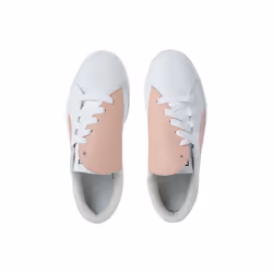PUMA Womens Trainers Leather Lace Up Sneakers - Peach Beige, UK 4