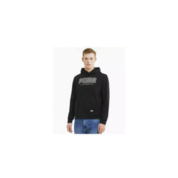 Mens Puma Athletics Hooded Black Sweatshirt - Medium