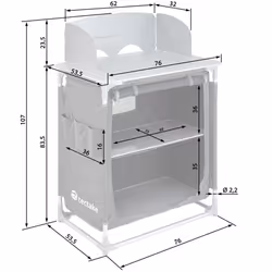TecTake 402921 camping kitchen Grey - Additional view 6