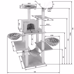 TecTake 402932 cat house - Additional view 5
