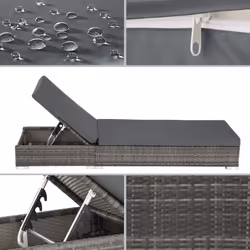 TecTake 403088 outdoor furniture set Grey - Additional view 5