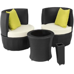 TecTake 403139 outdoor furniture set Black