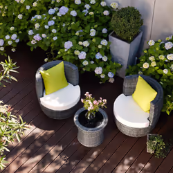 TecTake 403140 outdoor furniture set Black, Brown