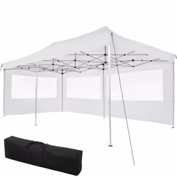TecTake 403158, White, Polyester, Polyvinyl chloride (PVC), Aluminium