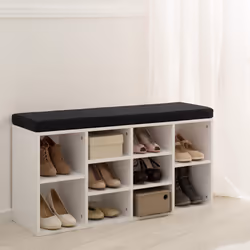 TecTake 403174 shoe organizer Black, White