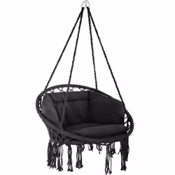 TecTake 403203, Polyester, Steel, Black, 3.9 kg