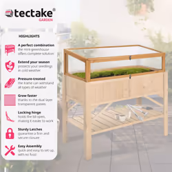 TecTake 403231 raised garden bed Brown