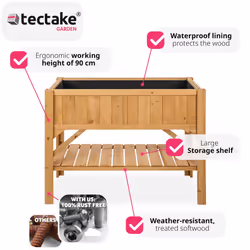 TecTake 403232 raised garden bed Brown