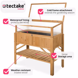 TecTake 403251 raised garden bed Brown