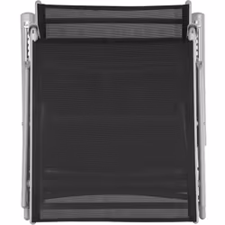 TecTake 403259 beach chair Black, Grey Aluminium
