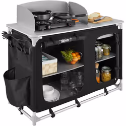 TecTake 403345 camping kitchen Black