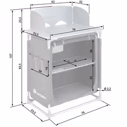TecTake 403346 camping kitchen Black - Additional view 6