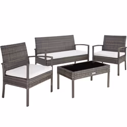 TecTake 403398, Grey, 4 seat(s), Adults & Children, Boy/Girl