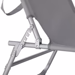 TecTake 403414 beach chair Grey Polyester, Steel - Additional view 5