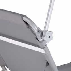 TecTake 403414 beach chair Grey Polyester, Steel - Additional view 7