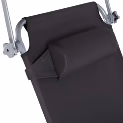 TecTake 403415 beach chair Black Polyester, Steel - Additional view 7