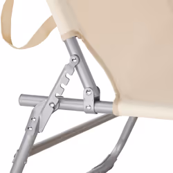 TecTake 403417 beach chair Beige Polyester, Steel - Additional view 5