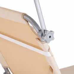 TecTake 403418 beach chair Beige Polyester, Steel - Additional view 7